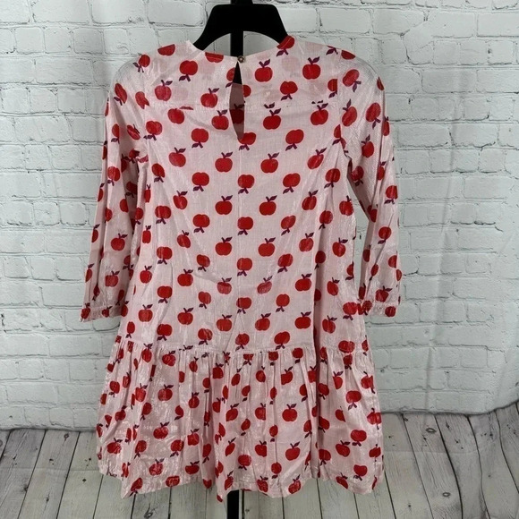 Crewcuts Apple Print School Dress No Size Check Measurements - Picture 5 of 7